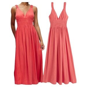 Abercrombie & Fitch linen blend maxi dress